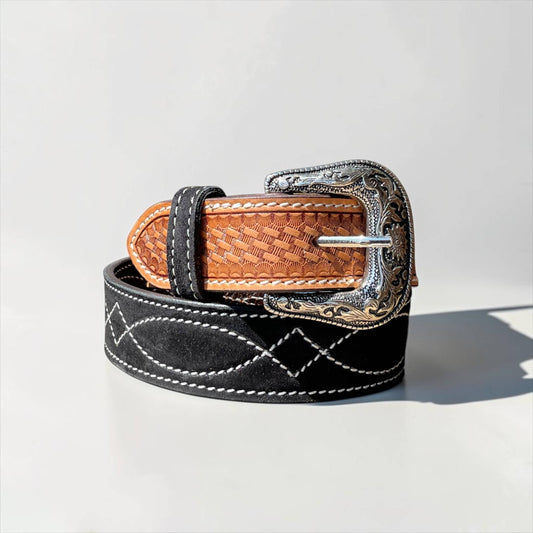 Black BootStitch belt : 34